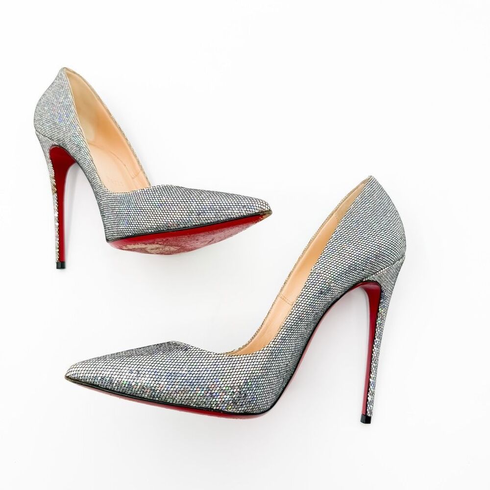 Christian Louboutin So Kate Heels120 Pumps Metallic EU 37.5 US 7.5 - Picture 8 of 13